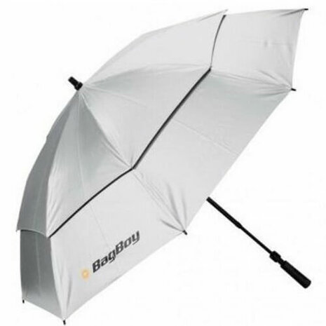 BagBoy Telescopic UV Golf Umbrella Silver