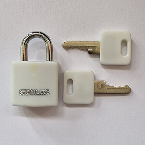 Reistas Hangslot Stahlex 20mm Wit