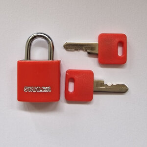 Reistas Hangslot Stahlex 20mm Rood