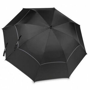 BagBoy Telescopic Wind Protected Golf Umbrella Black-Charcoal